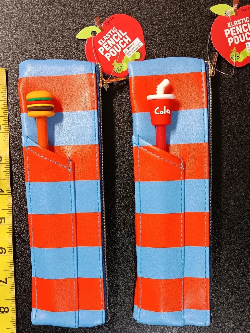 Pencil Case with Novelty Pens (New)